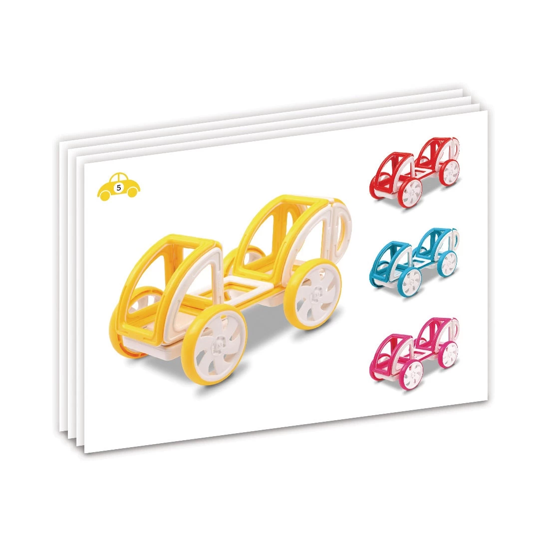 Magformers My First Buggy Car Set (Yellow) 4 Magformers My First Buggy Car Set (Yellow) - Image 2