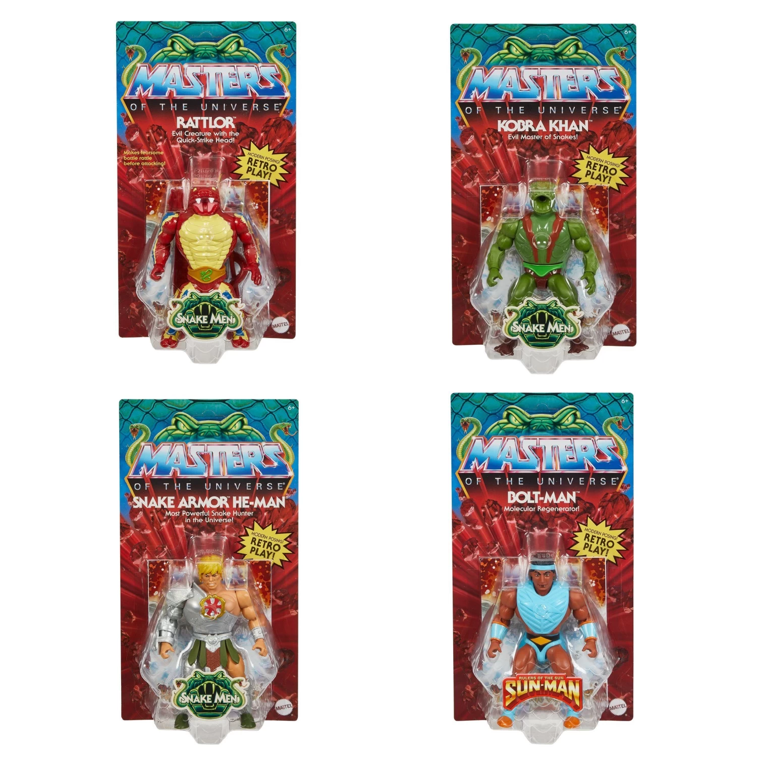 Masters Of The Universe - MOTU Origins RISE OF THE SNAKE MEN Set Of 4 3 Masters Of The Universe - MOTU Origins RISE OF THE SNAKE MEN Set Of 4
