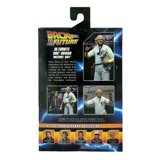 Back To The Future BTTF - Doc Brown (Hazmat Suit) Ultimate 7" Action Figure 10 Back To The Future BTTF - Doc Brown (Hazmat Suit) Ultimate 7" Action Figure - Image 8