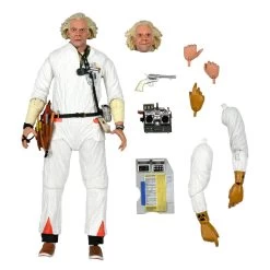 Back To The Future BTTF - Doc Brown (Hazmat Suit) Ultimate 7" Action Figure 12 Back To The Future BTTF - Doc Brown (Hazmat Suit) Ultimate 7" Action Figure -Playworld Shop NECADOCBrownHazmatSuitcontents