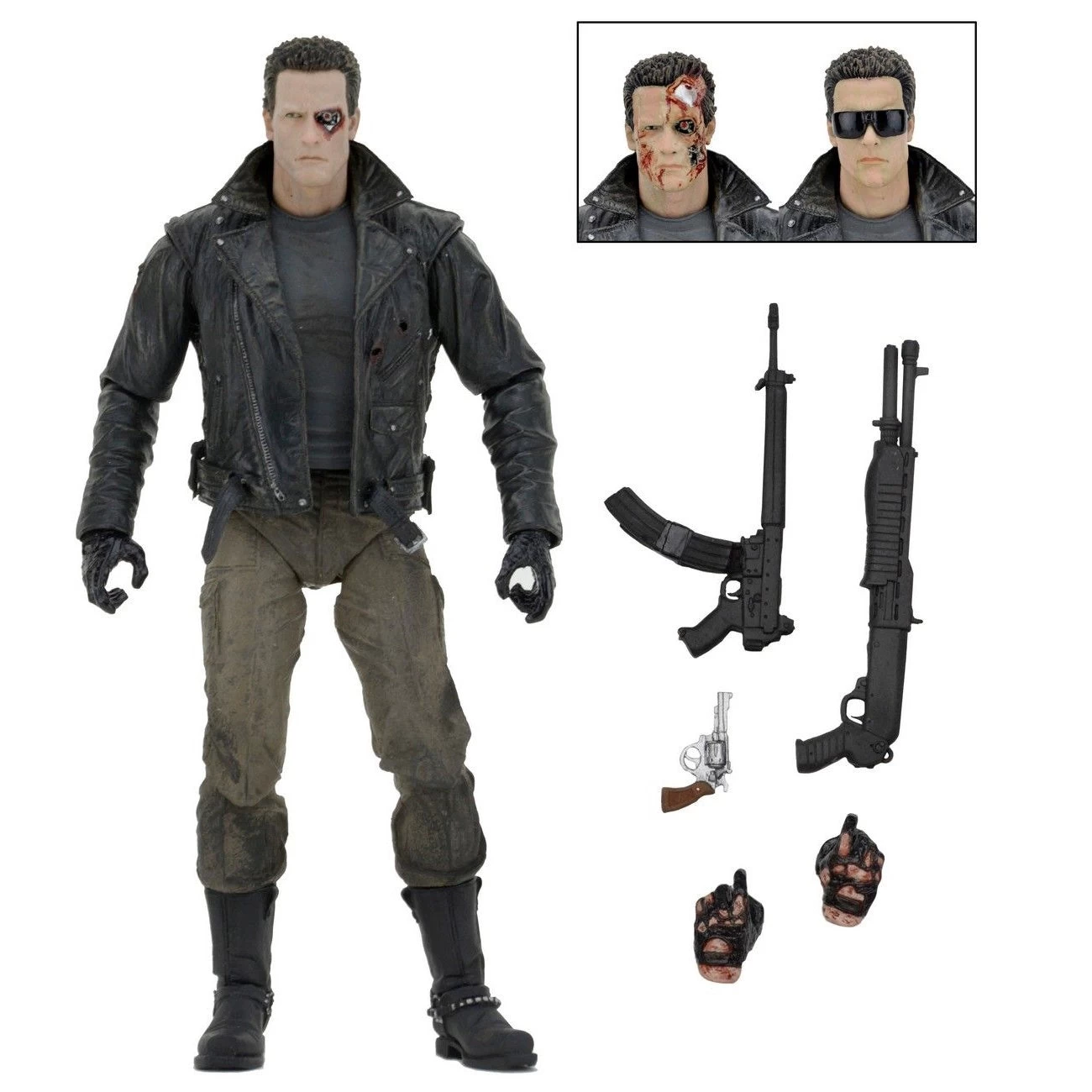 Terminator - 7" Police Station Assault T-800 (Motorcycle Jacket) Action Figure 4 Terminator - 7" Police Station Assault T-800 (Motorcycle Jacket) Action Figure - Image 2