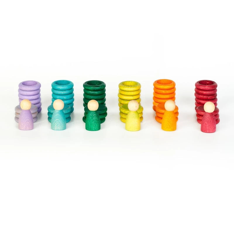 Grapat Nins, Rings & Coins Additional Colours - Wooden Toys 3 Grapat Nins, Rings & Coins Additional Colours - Wooden Toys