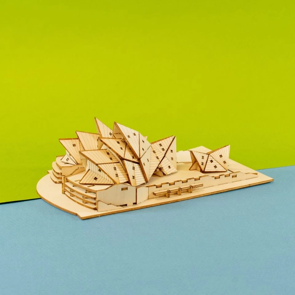 Kigumi - Opera House Plywood Puzzle 3 Kigumi - Opera House Plywood Puzzle