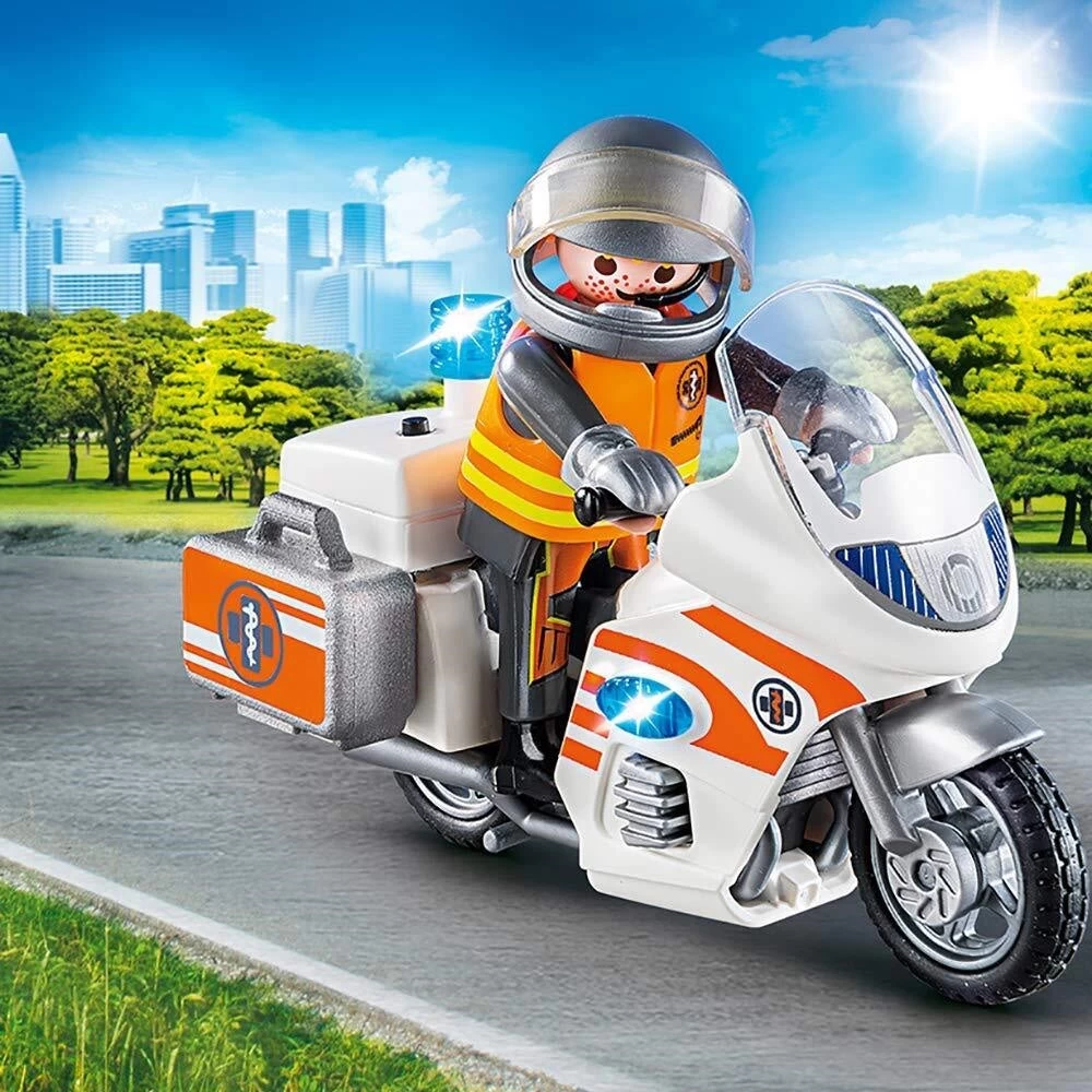 Playmobil 70051 - City Life Emergency Motorbike 5 Playmobil 70051 - City Life Emergency Motorbike - Image 3