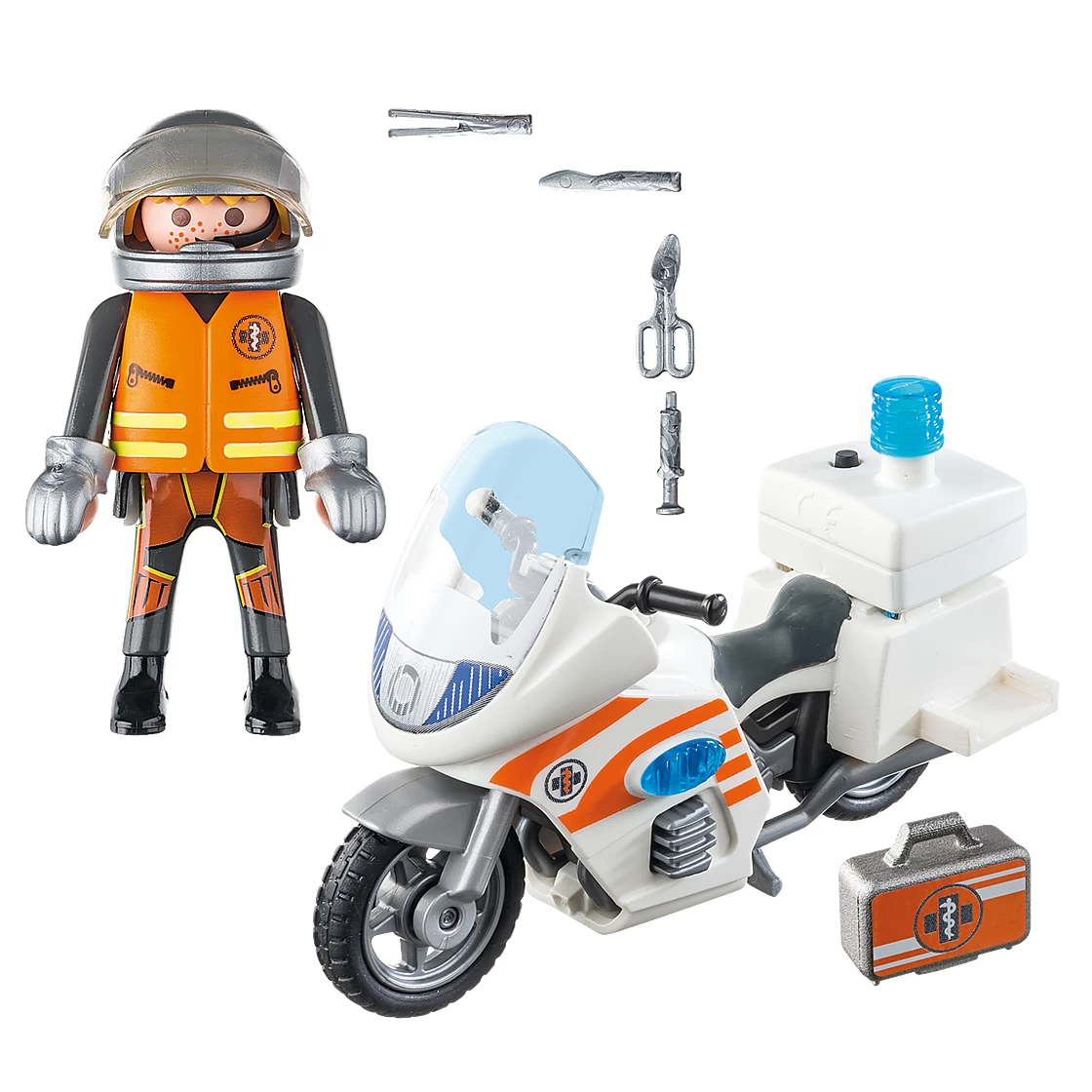 Playmobil 70051 - City Life Emergency Motorbike 4 Playmobil 70051 - City Life Emergency Motorbike - Image 2