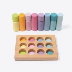 Grimm's Rollers Pastel Small Stacking Game -Playworld Shop PastelRollers2