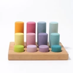 Grimm's Rollers Pastel Small Stacking Game -Playworld Shop PastelRollers3