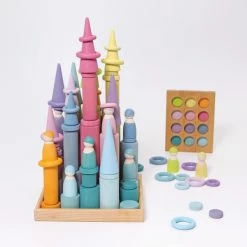 Grimm's Rollers Pastel Small Stacking Game -Playworld Shop PastelRollers5