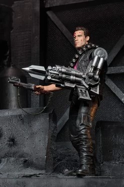 NECA Terminator 2 - Power Arm Terminator Kenner Tribute 7” Action Figure -Playworld Shop PowerArmTerminatorlife
