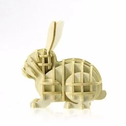 Kigumi - Rabbit Plywood Puzzle