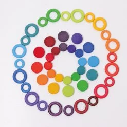 Grimm's Rainbow Coins 24pcs -Playworld Shop RainbowCoins4