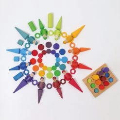 Grimm's Rainbow Coins 24pcs -Playworld Shop RainbowCoins5