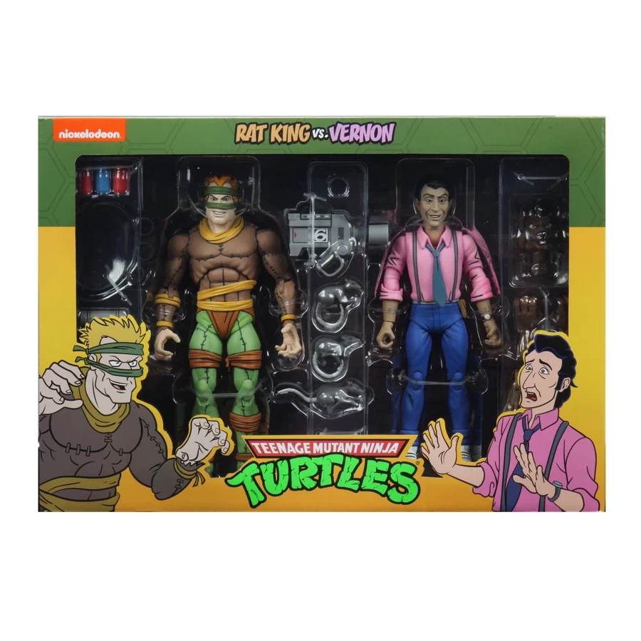 TMNT - Cartoon Rat King Vs Vernon (1987) 7" Scale Action Figures 2-pack 3 TMNT - Cartoon Rat King Vs Vernon (1987) 7" Scale Action Figures 2-pack