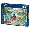 Ravensburger - Disney's World Map Puzzle 1000pc 2 Ravensburger - Disney's World Map Puzzle 1000pc -Playworld Shop RavenburgerDisney sWorldMap1000
