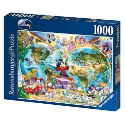 Ravensburger - Disney's World Map Puzzle 1000pc