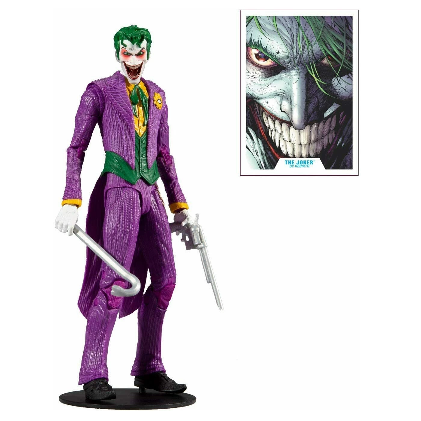 McFarlane DC Multiverse - The Joker Rebirth 7" Action Figure 4 McFarlane DC Multiverse - The Joker Rebirth 7" Action Figure - Image 2