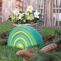 Grimm’s Large Rainbow Forest Green NEW 2022 -Playworld Shop SP10672 Grimms Large Forest Green Rainbow 5