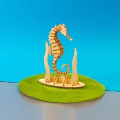 Kigumi - Seahorse Plywood Puzzle