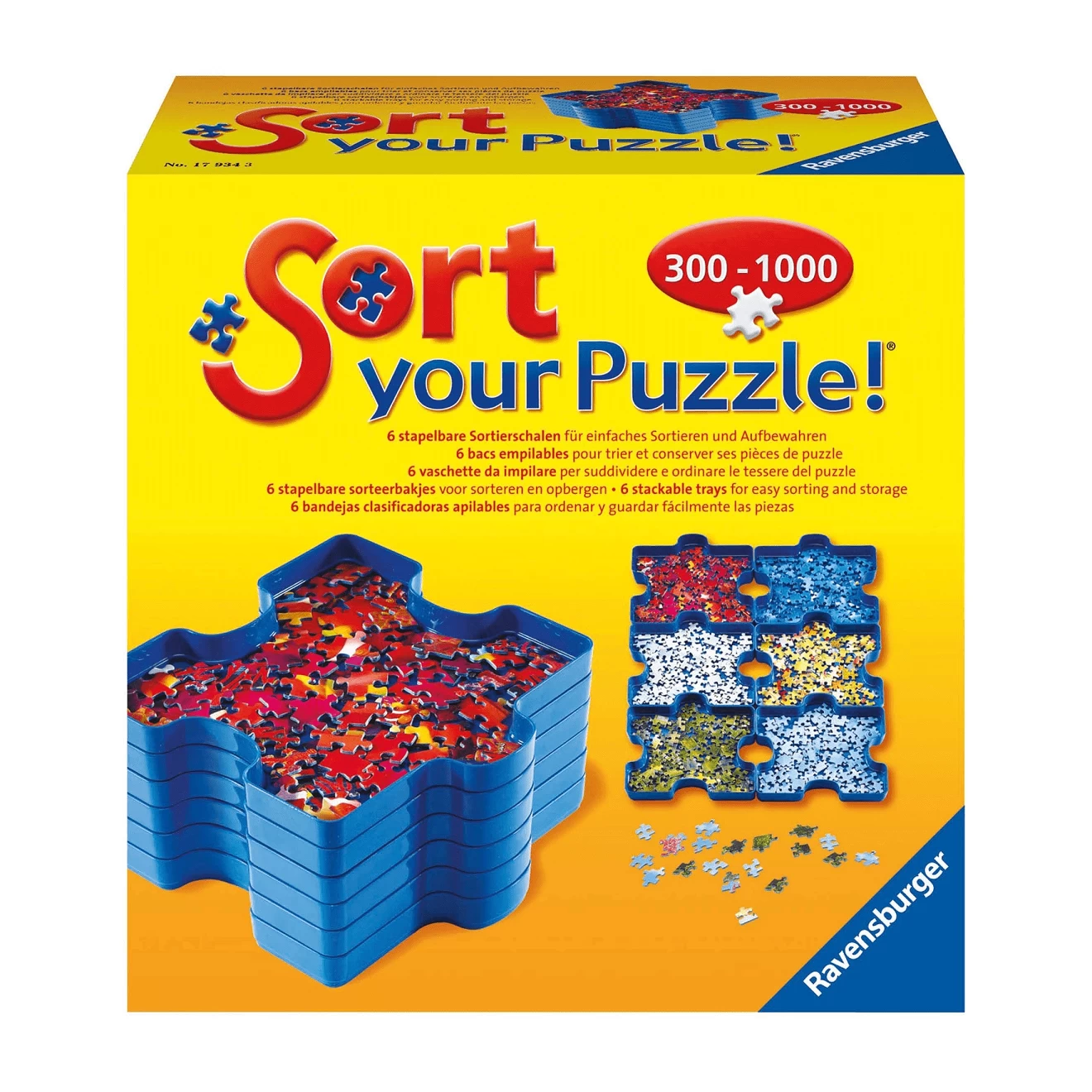 Ravensburger Sort Your Puzzle Trays For 300 - 100 Pieces 3 Ravensburger Sort Your Puzzle Trays For 300 - 100 Pieces