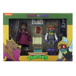TMNT - Cartoon Splinter Vs Baxter (1987) 7" Scale Action Figures 2-pack