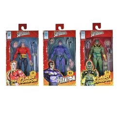 The Original Superheroes - The Phantom, Flash Gordon & Ming The Merciless Set Of 3 Action Figures (King Features)