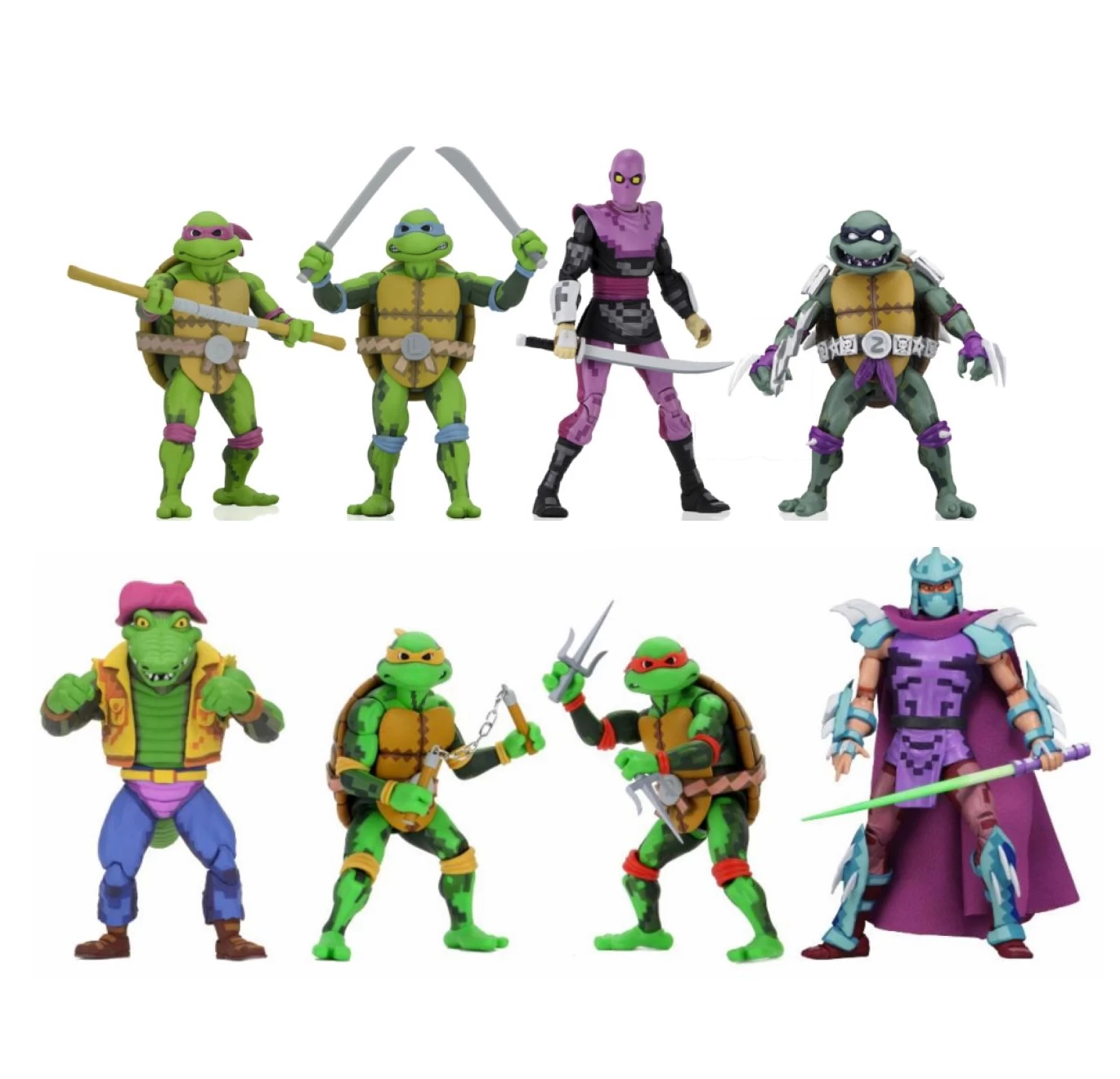TMNT - Turtles In Time Series 1 & 2 Complete Set Of 8 - 7" Action Figure 4 TMNT - Turtles In Time Series 1 & 2 Complete Set Of 8 - 7" Action Figure - Image 2