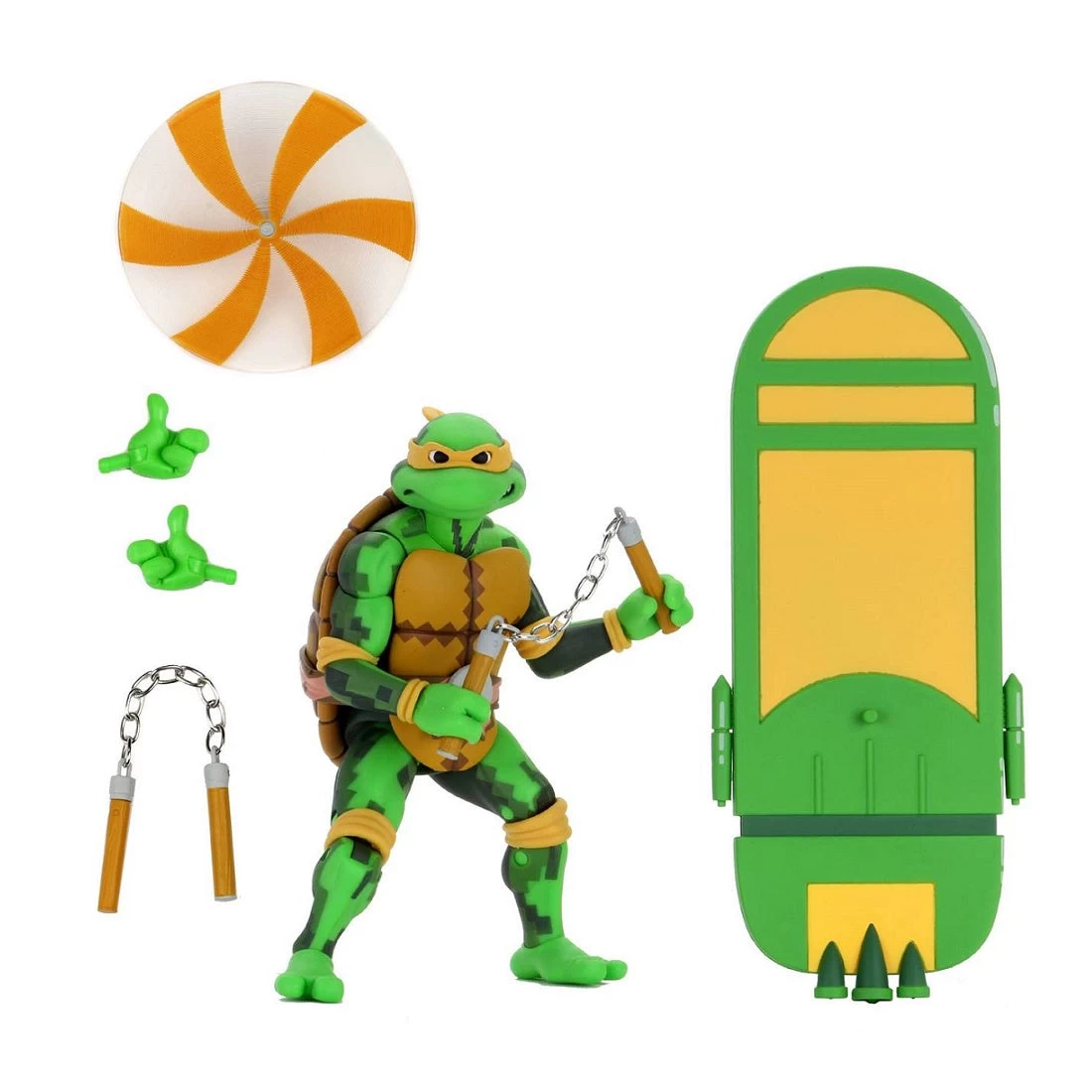 TMNT - Turtles In Time S1 & S2 Set Of 4 Turtles - 7" Action Figure 9 TMNT - Turtles In Time S1 & S2 Set Of 4 Turtles - 7" Action Figure - Image 7