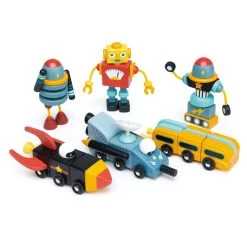 Tender Leaf - Space Race Magblocks Magnetic Wooden Blocks