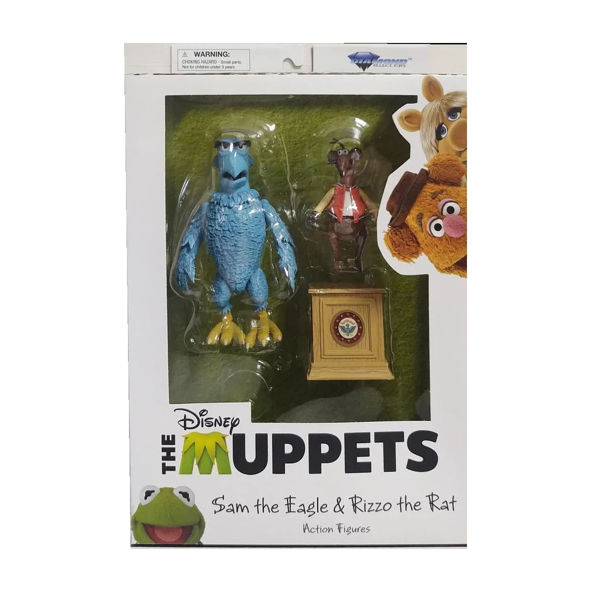 Diamond Select Muppets - Sam The Eagle & Rizzo Deluxe Action Figures Set 3 Diamond Select Muppets - Sam The Eagle & Rizzo Deluxe Action Figures Set