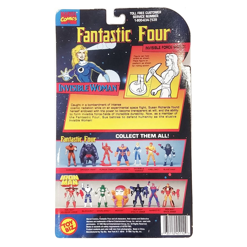 Toybiz Fastastic Four - Invisible Woman ©1994 4 Toybiz Fastastic Four - Invisible Woman ©1994 - Image 2