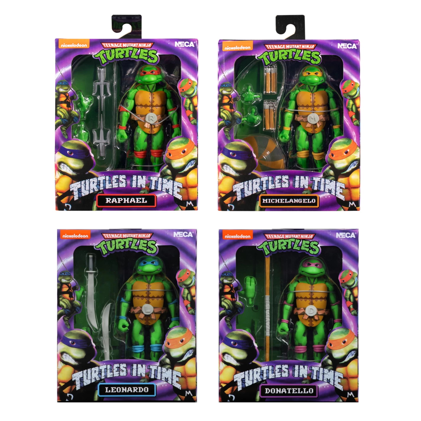 TMNT - Turtles In Time S1 & S2 Set Of 4 Turtles - 7" Action Figure 3 TMNT - Turtles In Time S1 & S2 Set Of 4 Turtles - 7" Action Figure