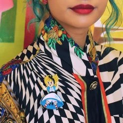 Erstwilder - Alice Down The Rabbit Hole Brooch 7 Erstwilder - Alice Down The Rabbit Hole Brooch -Playworld Shop bh7556 3000 alice down the rabbit hole brooch model 1200x e02302f7 c212 4bc6 9ac9 4bc32a0aa13d