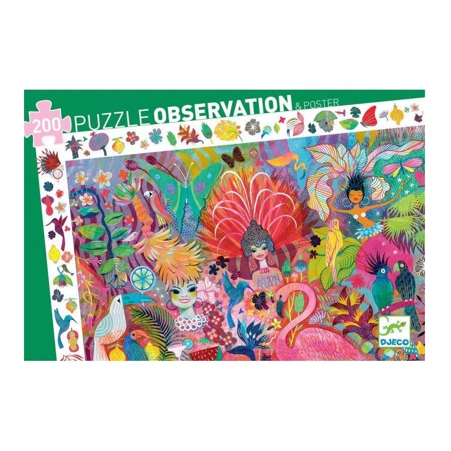 Djeco Puzzle Observation - Rio Carnaval 200pc 6+ 3 Djeco Puzzle Observation - Rio Carnaval 200pc 6+