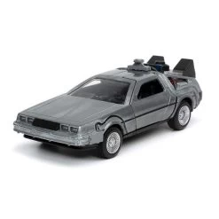 Jada Toys Back To The Future - Time Machine Free Rolling 1:32 Scale Diecast Model Car -Playworld Shop jad32185 back to the future delorean time machine hollywood rides 1 32 scale die cast vehicle replica 2