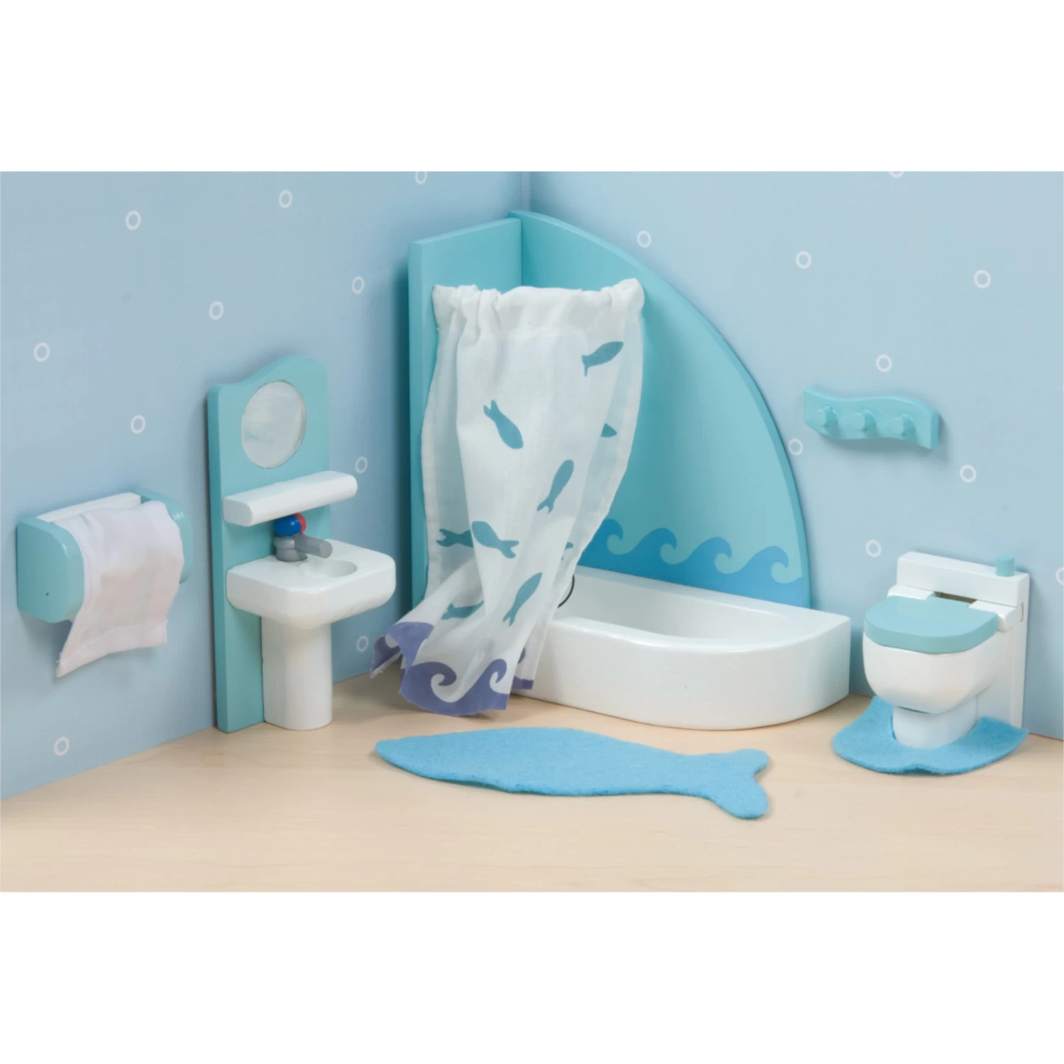 Le Toy Van Sugar Plum Bathroom Wooden Furniture Set 4 Le Toy Van Sugar Plum Bathroom Wooden Furniture Set - Image 2