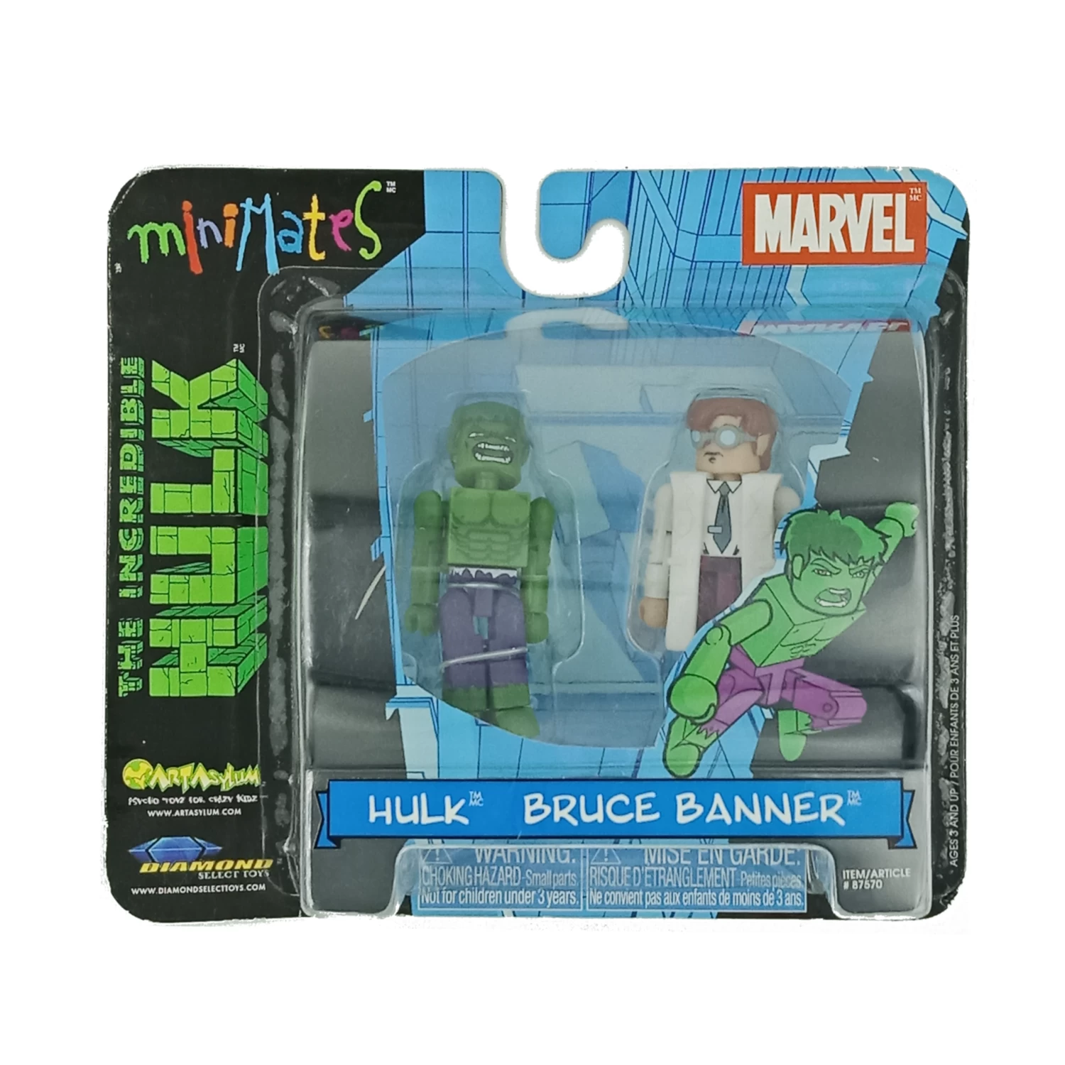 Minimates - The Hulk & Bruce Banner (2003) 3 Minimates - The Hulk & Bruce Banner (2003)