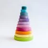 Grimm's Conical Stacking Tower Pastel 1 Grimm's Conical Stacking Tower Pastel -Playworld Shop pastel stack