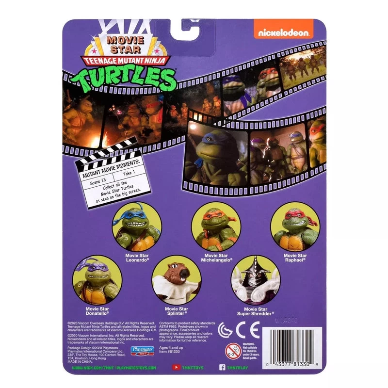 Playmates TMNT - MOVIE STAR Action Figures (Full Set Of 6) 5 Playmates TMNT - MOVIE STAR Action Figures (Full Set Of 6) - Image 3